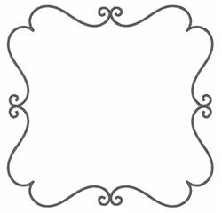 border quick stitch machine embroidery - Square Border perfect for kitchen aprons