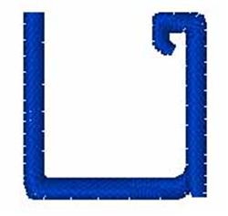 squared quick stitch machine embroidery - Squared u perfect for cute baby onesies