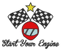 star detailed machine embroidery - Start Your Engine perfect for cute baby onesies