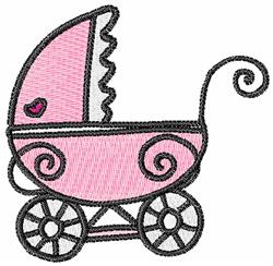 beginner-friendly heart machine embroidery pattern - Stroller for patchwork quilt blocks