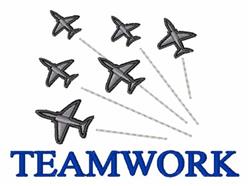 beginner-friendly teamwork machine embroidery pattern - Teamwork for decorative pillow covers