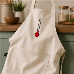 Thermometer - 4x4 thermometer quick stitch embroidery design for reusable tote bags