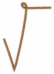 Thread V - 4x4 thread quick stitch machine embroidery design for reusable tote bags