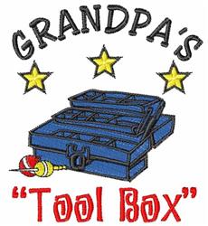 Tool Box - 4x4 star detailed machine embroidery design for Fishing Tackle Box
