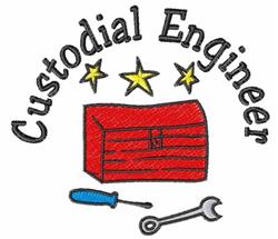Playful toolbox design featuring a red toolbox, blue screwdriver, and silver wrench surrounded by yellow stars.