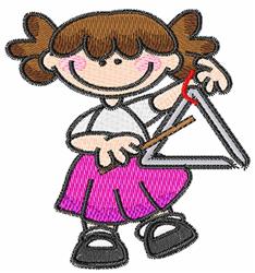 Triangle Player - 4x4 player detailed machine embroidery design for Music Bags