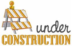 construction detailed machine embroidery - Under Construction for kitchen aprons
