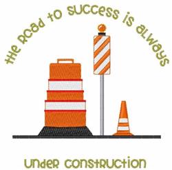 detailed construction machine embroidery pattern - Under Construction for reusable tote bags