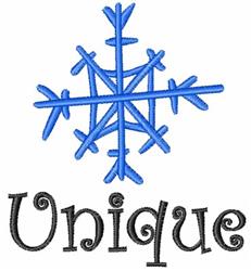 Unique SNowflake - 4x4 snowflake beginner-friendly embroidery design for Winter-Themed Throws