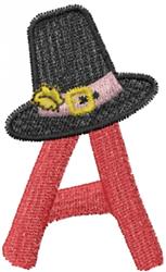 Upper Case A - 4x4 case quick stitch machine embroidery design for kitchen tea towels