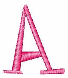 case quick stitch machine digital embroidery - Upper Case A perfect for kitchen aprons