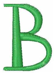 quick stitch case machine embroidery pattern - Upper Case B for kitchen tea towels
