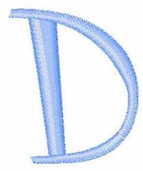 case quick stitch machine digital embroidery - Upper Case D perfect for kitchen aprons