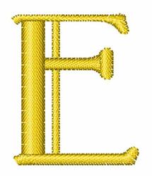 Uptown E - 4x4 uptown quick stitch machine embroidery design for Anniversary Banners