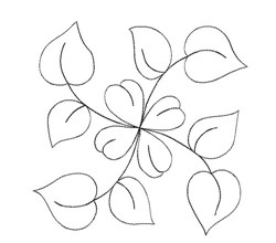 Quilt Leaf Square