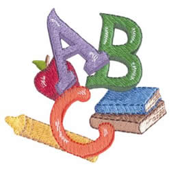 A B C Embroidery Design | EmbroideryDesigns.com