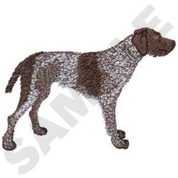 German Wirehaired Pointer Checkerboard Blue Pair of Pot Holders