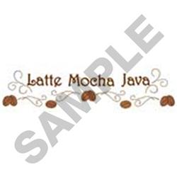 Latte Mocha Java - 5x7 java beginner-friendly embroidery design for kitchen tea towels