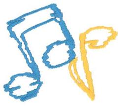 note quick stitch machine embroidery - Scribble Notes perfect for kitchen aprons
