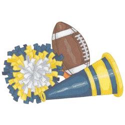 football and cheerleading clipart borders