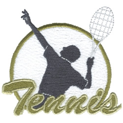 Male Tennis Embroidery Design | EmbroideryDesigns.com