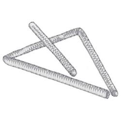 Geometric shape with triangular design and linear elements in a clean aesthetic, ideal for modern embroidery projects.