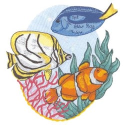 tropical fish embroidery designs