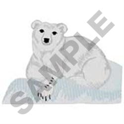 Polar Bear Embroidery Design | EmbroideryDesigns.com