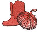 BOOT AND POM POM