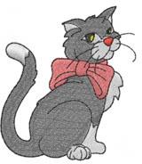 CAT IN RED BOW
