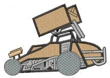 racer detailed machine embroidery - Dirt Racer perfect for decorative pillow covers
