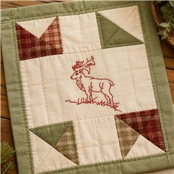 quick stitch reindeer machine embroidery pattern - ELK 1C for patchwork quilt blocks