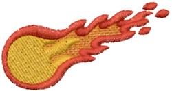 Dynamic fireball design featuring a vibrant yellow core and red flames, illustrating energy and speed.
