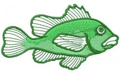 Colorful green fish with detailed outlines and whimsical fins, perfect for playful marine-themed decor.