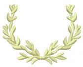Laurel Wreath - 4x4 leaf beginner-friendly embroidery design for festive table runners