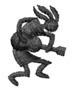Cartoon rabbit character in a playful pose, carrying a bag with exaggerated features, perfect for whimsical designs.