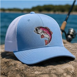 Red Snapper - 4x4 snapper beginner-friendly embroidery design for Fishing Apparel