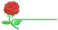 rose quick stitch machine embroidery - Rose Line perfect for Accessory Design
