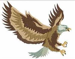 detailed bird machine embroidery pattern - Bald Eagle perfect for Outdoor gear