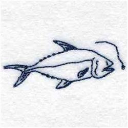 fish redwork machine embroidery - Bluework Fish perfect for decorative pillow covers