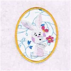 bunny rabbit applique machine embroidery - Bunny Easter Egg for Kids Clothing