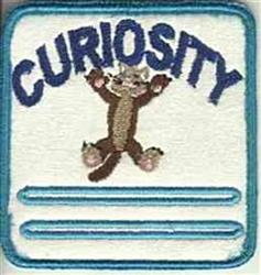 kitten detailed machine embroidery - Curiosity Patch for decorative pillow covers