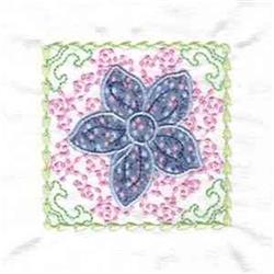 Flower Blocks Embroidery Design