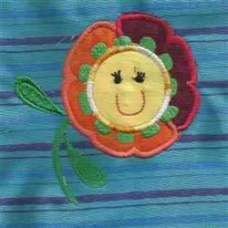 Happy Flower Applique - Creative Appliques