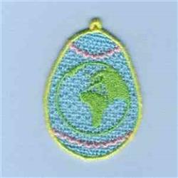 detailed easter Easter eggs in-the-hoop machine embroidery pattern - FSL Easter Egg for patchwork quilt blocks