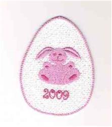 FSL Easter Egg - 4x4 bunny rabbit detailed embroidery design for Easter Baskets
