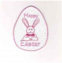 detailed easter bunny rabbit machine embroidery pattern - FSL Easter Egg for Kids Apparel