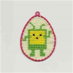 cross in-the-hoop machine digital embroidery - FSL Easter Egg perfect for Backpacks