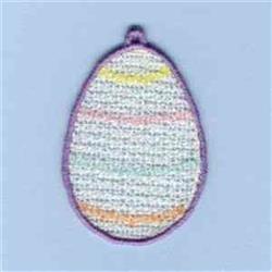 Easter eggs in-the-hoop machine embroidery - FSL Easter Egg for decorative pillow covers
