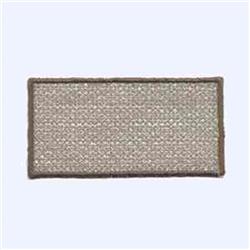 FSL rectangular patch with texture in neutral tones, edged by darker thread, emphasizing simplicity and functionality.